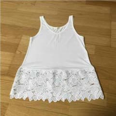 しのぷっちょ様専用☆裾レース☆タンクトップのサムネイル