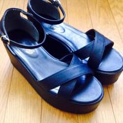 クロス厚底サンダルのサムネイル