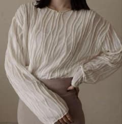 NUGU　mecherie　Flow spring blouse ホワイトのサムネイル