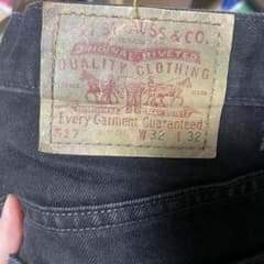 80s USA製 Levi’s 517ブラックデニムW32L32 先染めオールドのサムネイル
