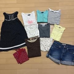 女の子130 140 春夏服まとめ売り11点　GAP GLOBALWORK他のサムネイル