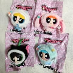 파워 퍼프 걸즈 Animal Cape 동물 케이프 피규어 4종