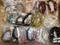 天然石 パワーストーン ブレスレット 箱いっぱいセット【F】まとめ