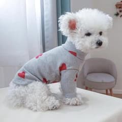 ハート柄犬服　Lサイズのサムネイル