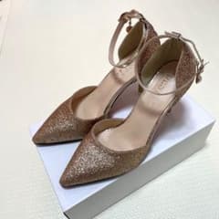 デスティン　ピンヒール　ストラップ付き　ゴールドのサムネイル