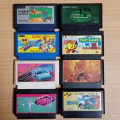ファミコンソフト まとめ売り 8本セットのサムネイル
