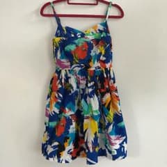 値下げ！着用１回✨ZARA派手柄 ミニワンピースのサムネイル