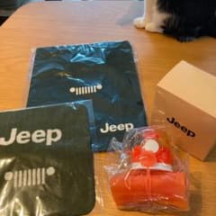 Jeepノベルティ トートバッグ 今治ハンドタオル シリコンボトル(オレンジ)のサムネイル