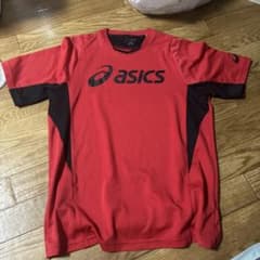 asics Tシャツ レッド×ブラックのサムネイル