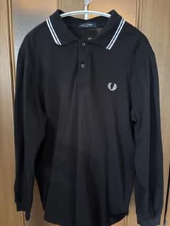 FRED PERRY 長袖ポロシャツ ブラック