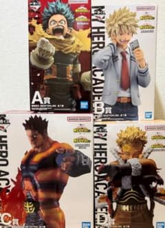 ヒロアカ　一番くじ　紡ぐ力　フィギュア　4点セットのサムネイル
