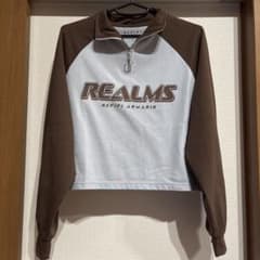 repipi armario 美品 ハーフジップ トップス ブラウン 160L