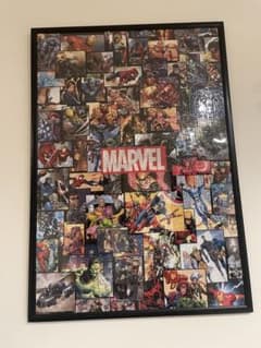 MARVEL キャラクターコラージュ ジグソーパズル　額付き！ 71WYLqhgj7L._AC_UF894,
