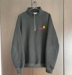 カーハート　carhartt ハーフジップ　裏起毛　刺繍　アクティブジャケットのサムネイル
