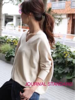 JOURNAL STANDARD  Vネック ドロップショルダー セーターのサムネイル