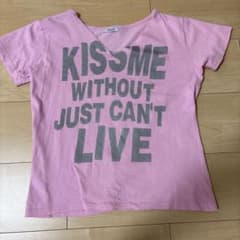 VIALIA ロゴプリント 半袖Tシャツ ピンクのサムネイル