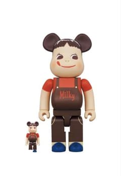 BE@RBRICK ペコちゃん チョコレートミルキー 100％ & 400％のサムネイル