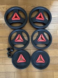 Reebok　プレートウエイト6枚＆ ストッパー1組(2個) バー別売り Reebok プレートウエイト6枚＆ ストッパー1組(2個) バー別売り - メルカリ
