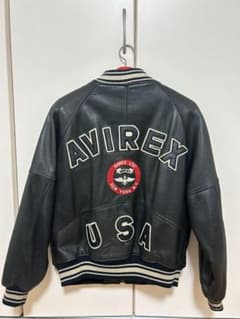 AVIREX USA　スタジャン レザージャケット　アヴィレックス　※値下げのサムネイル