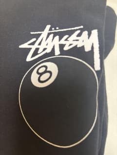 Stüssy 8ボールロゴ パーカー ブラック - メルカリ