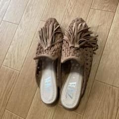 ZARA☆フリンジ☆フラットサンダルのサムネイル
