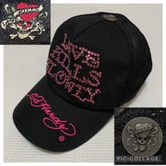 激レア 美品 Y2K エドハーディー ラインストーン キャップ 平成ギャル