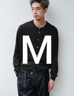 未開封】W/Si/Ca 18G Crew Cardigan ASH BLACK - メルカリ