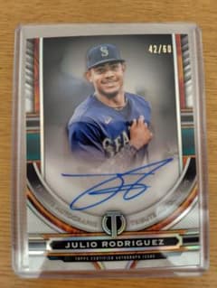 【60枚限定】Topps フリオロドリゲス選手直筆サインカード(オンカード)のサムネイル