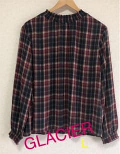 ハニーズ　GLACIER 長袖　トップス　チェック柄　Lのサムネイル