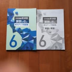 中学受験新演習 算数小6上 実力アップ問題集 解答と解説のサムネイル