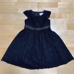 ドレス リトルプリンセス ワンピース フォーマル 結婚式 パーティに 120 黒のサムネイル