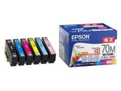 新品！ 6色パック EPSON 純正 インクカートリッジ　IC6CL70Mのサムネイル