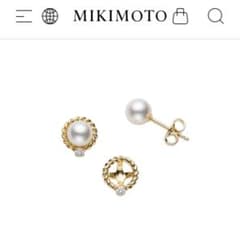MIKIMOTO ゴールドパールダイヤ付きスタッド2wayピアス MIKIMOTO ゴールドパールダイヤ付きスタッド2wayピアス - メルカリ