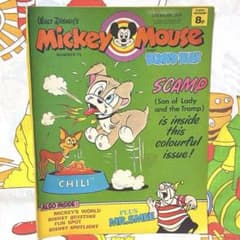 【B品】３４．ディズニー ミッキーマウス ビンテージ コミック 紙もの 海外紙物 B品】34．ディズニー ミッキーマウス ビンテージ コミック 紙もの