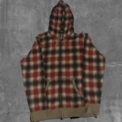 【OLD UNIQLO】オンブレチェック ダブルジップ ジップパーカーのサムネイル
