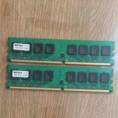 メモリ D2/533-1GX 2枚. BUFFALO 中古品 メモリ D2/533-1GX 2枚. BUFFALO 中古品 - メルカリ