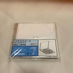 CD&DVDケース スリムタイプ ホワイト 3枚セットのサムネイル