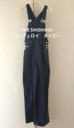 THE SHISHIKUI ネイビー サロペット コーデュロイ THE SHISHIKUI コーデュロイ サロペット ネイビー FREE - メルカリ