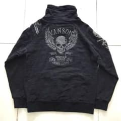 vanson スカル モックネック スウェット ブラック XL - メルカリ