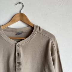 カーハート Carhartt ベージュ ヘンリーネック XL TALL サーマルのサムネイル