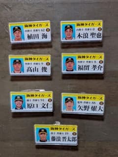 阪神タイガース 選手ネームプレート 7種セットのサムネイル