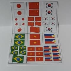 タトゥーシール、国旗、日の丸、日本、中国、韓国、ブラジル、ベトナム、フィリピンのサムネイル