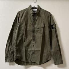 Stone island Overshirt シャツジャケット カーキ Sサイズ - メルカリ