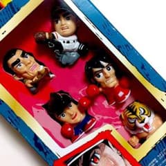 指人形５体★巨人の星＆タイガーマスク＆あしたのジョー★星飛雄馬　矢吹丈フィギュア 指人形5体☆巨人の星＆タイガーマスク＆あしたのジョー☆星飛雄馬