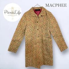 希少【マカフィー】花柄ロングコート コットンジャケット ヴィンテージ