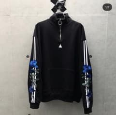 【原宿店舗限定】LEGENDA 青薔薇 ハーフジップスウェット黒のサムネイル