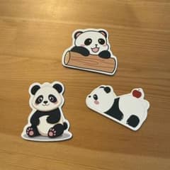 パンダ マグネット 3個セットのサムネイル