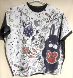 ScoLar スカラー 半袖 Tシャツ 宇宙柄 ウサギ サンプル品のサムネイル