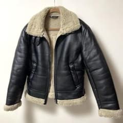 ZARA ザラ ボア ムートンジャケット B-3フライトジャケット - メルカリ