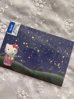 未開封　激レア　ハローキティ夏　星空　浴衣　ポストカード 3枚2001年 未開封 激レア ハローキティ夏 星空 浴衣 ポストカード 3枚2001年